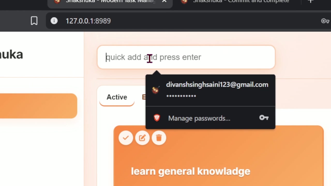 Video demonstration: Quick Add - Preview